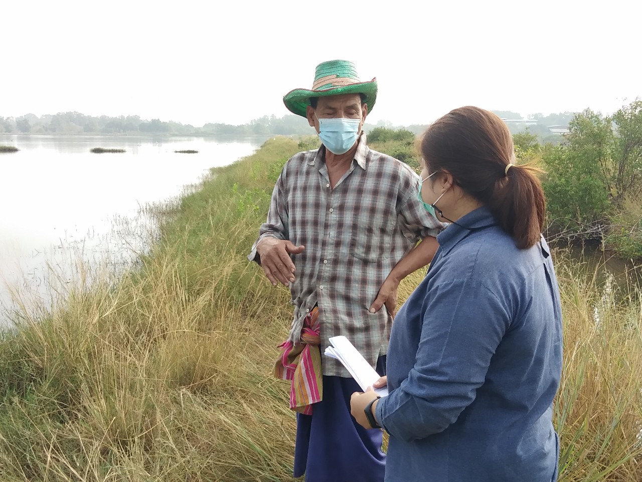 ลงพื้นที่ในการเก็บข้อมูลภูมิปัญญาท้องถิ่น ด้านการเกษตร ปี 2564