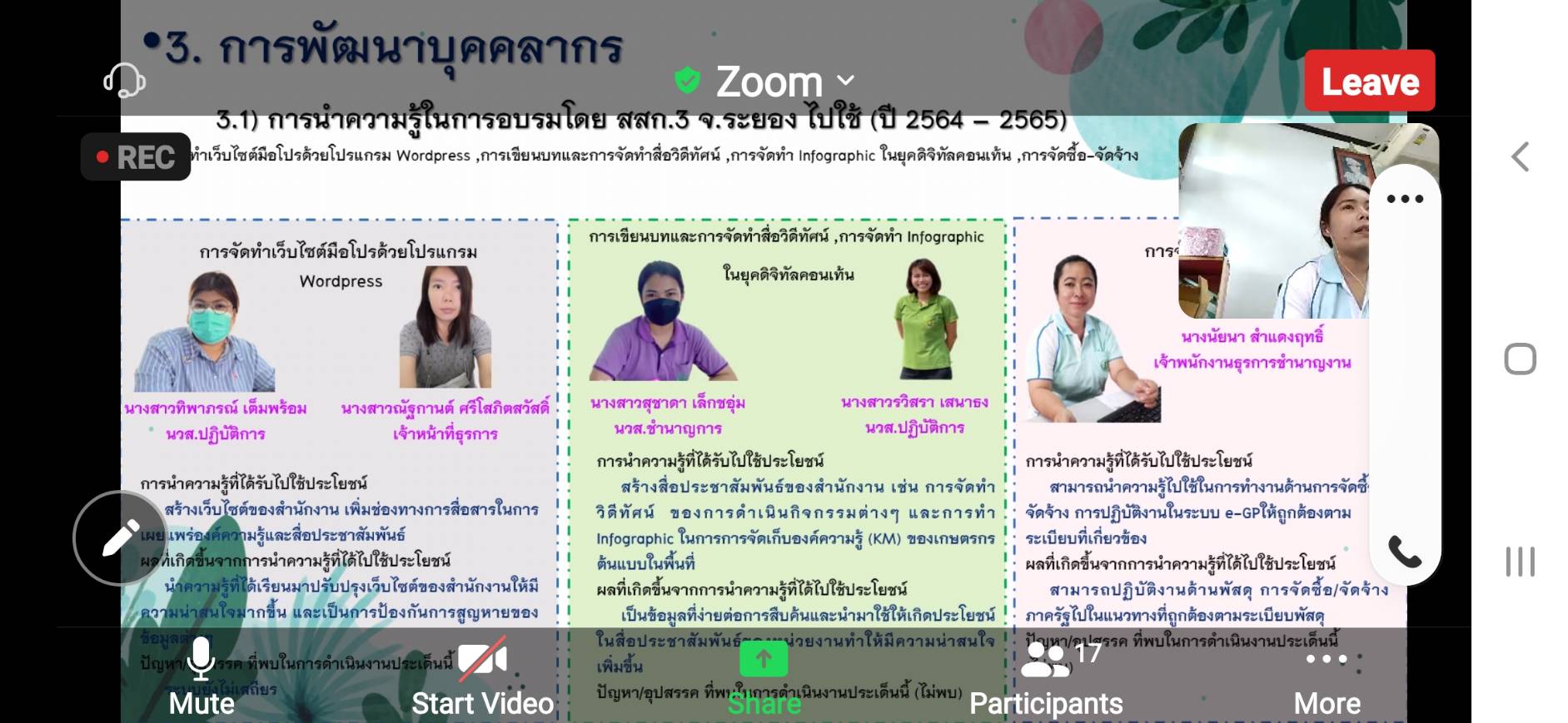 ร่วมรับการนิเทศงานตามระบบส่งเสริมการเกษตรครั้งที่ 4 ปีงบประมาณ 2565