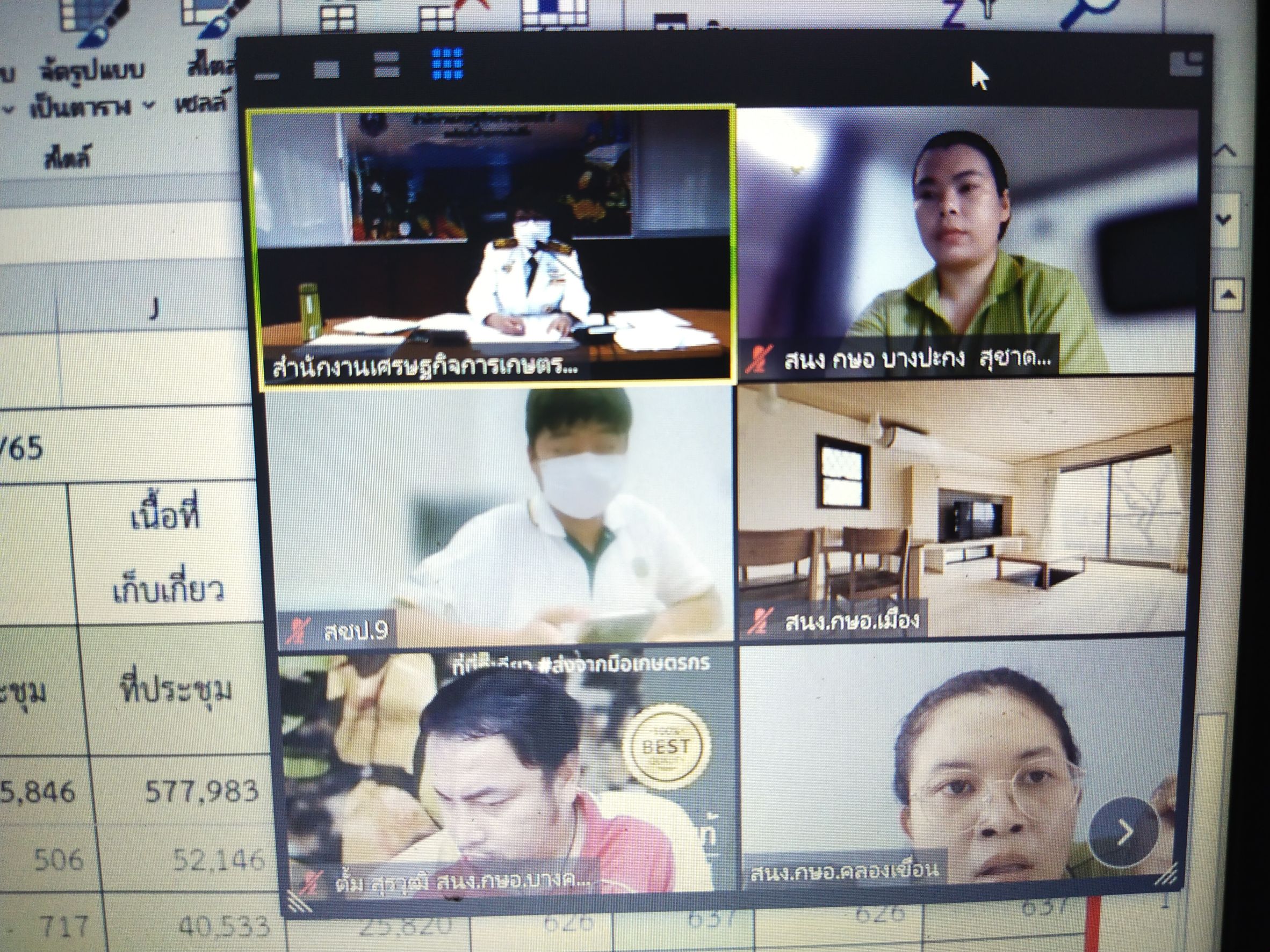 ร่วมประชุมหารือผลวิเคราะห์ข้อมูลพืชเศรษฐกิจ ประจำปี 2565