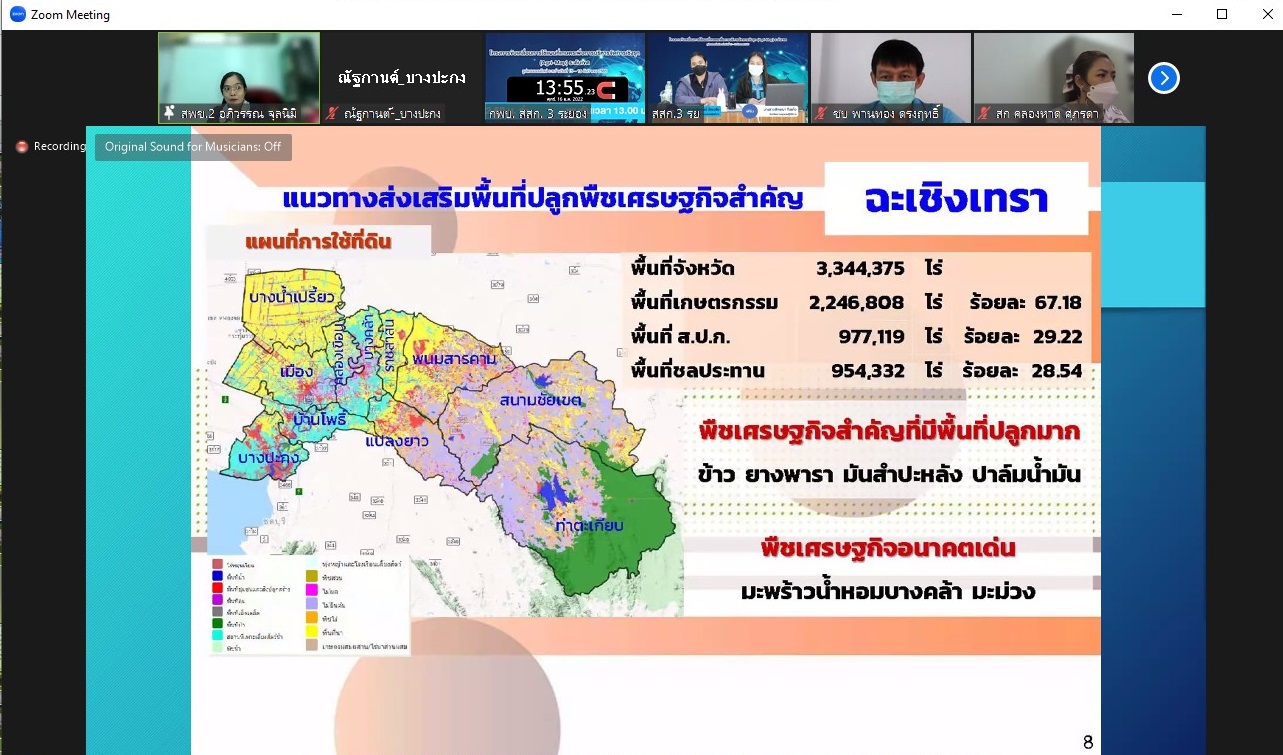 ร่วมสัมมนาโครงการขับเคลื่อนการใช้แผนที่เกษตรเพื่อการบริหารจัดการเชิงรุก (Agri-Map) ระดับเขต
