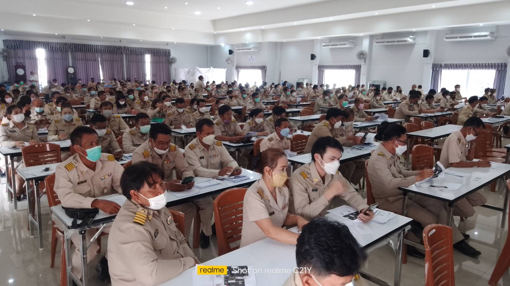 ร่วมประชุมกำนัน ผู้ใหญ่บ้าน ประจำเดือนเมษายน 2566