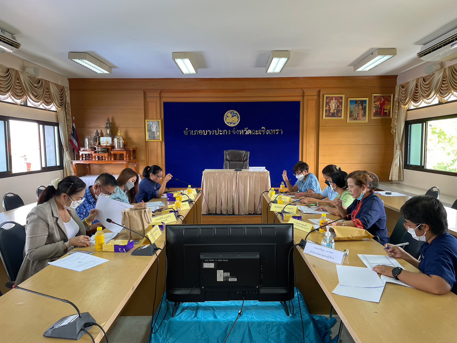 ร่วมประชุมคณะอนุกรรมการกลั่นกรองและติดตามการดำเนินงานกองทุนพัฒนาบทบาทสตรีอำเภอบางปะกง ครั้งที่ 2/2566